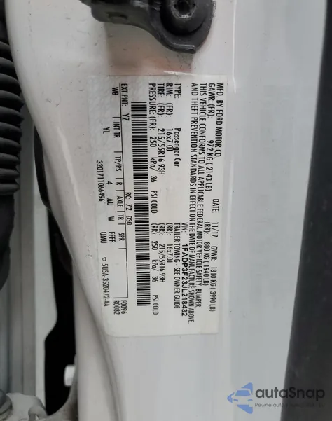 2018 Ford Focus Se from USA, damaged, VIN 1FADP3F23JL218432